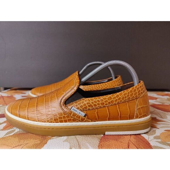 Jimmy Choo Loafers Croc Leather - Picture 1 of 9